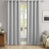 Kirkland's Home Curtains & Drapes-Smoky Blackout Curtain Panel Set, 108 In.