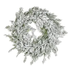 Kirkland's Home Wreaths-Snowy Cedar Wreath
