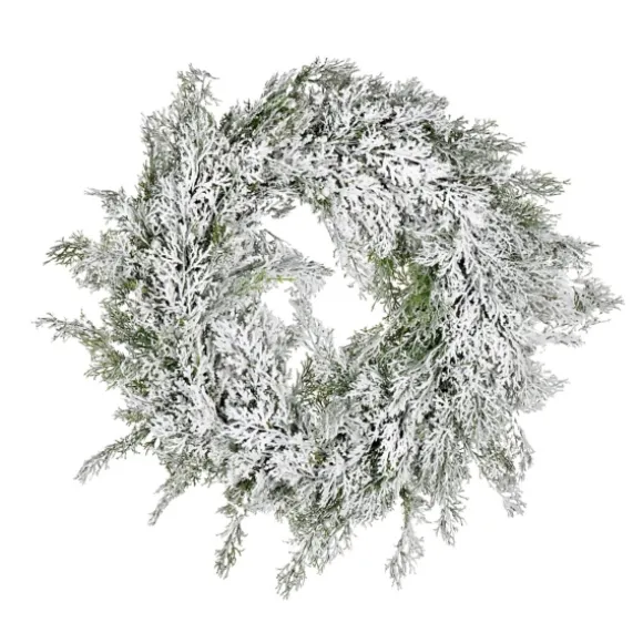 Kirkland's Home Wreaths-Snowy Cedar Wreath