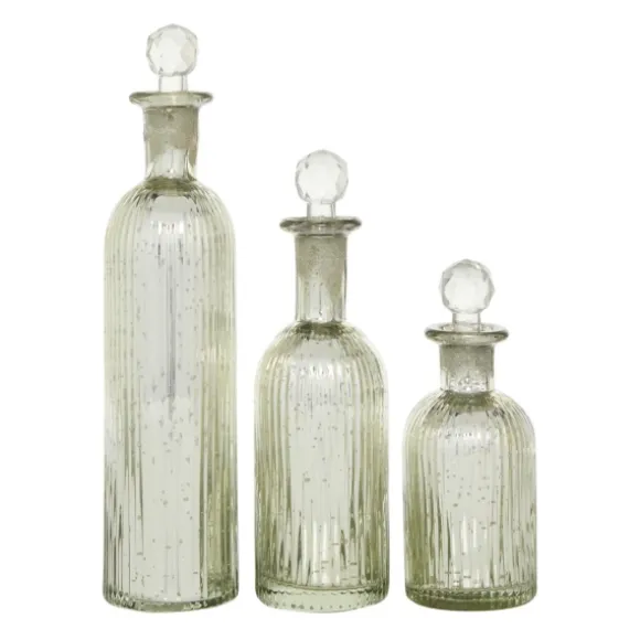 Kirkland's Home Vases-Soda Lime Glass Bottle Vases, Set Of 3