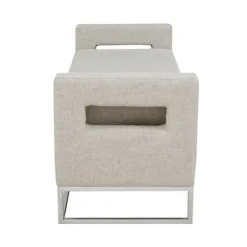 Kirkland's Home Benches & Ottomans-Soft Storage Bench With Open Sides