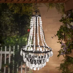 Kirkland's Home Outdoor Lighting-Solar Outdoor Chandelier