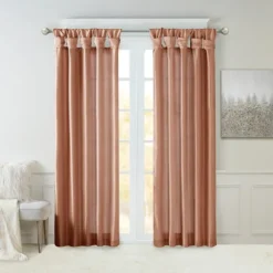 Kirkland's Home Curtains & Drapes-Spice Twist Top Curtain Panel, 84 In.