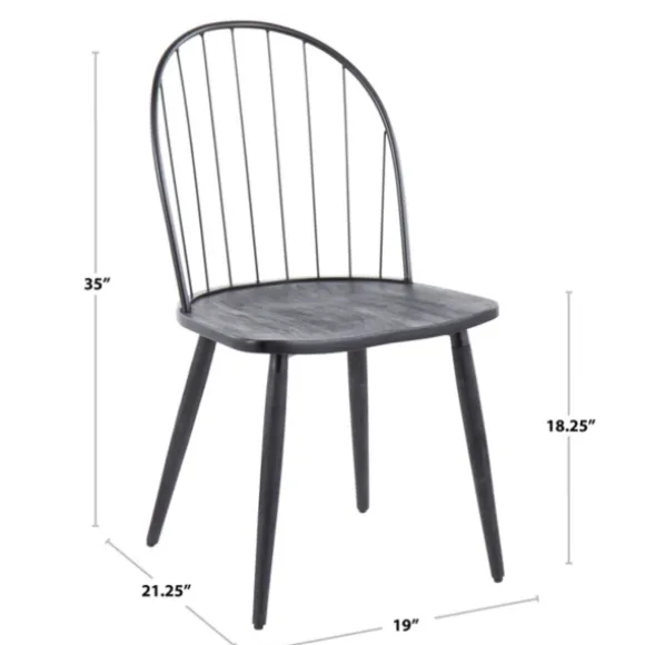 Kirkland's Home Dining Chairs-Spindle High Back Dining Chairs, Set Of 2
