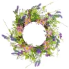 Kirkland's Home Wreaths-Spiral Lavender And Wildflower Blend Wreath