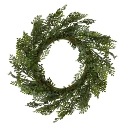 Kirkland's Home Wreaths-Spiral Mixed Boxwood Wreath