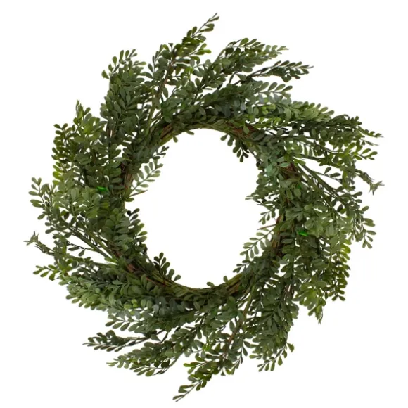 Kirkland's Home Wreaths-Spiral Mixed Boxwood Wreath