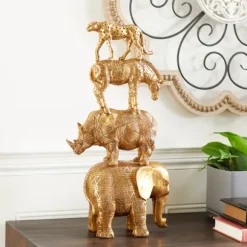 Kirkland's Home Statues & Figurines-Stacked Animals Statue