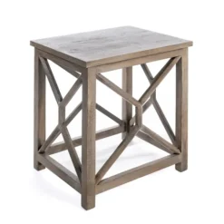 Kirkland's Home Accent & End Tables-Stephan Natural Wood Side Table