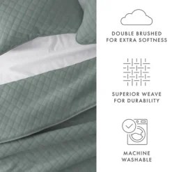 Kirkland's Home Quilts-Stitched Diamond 3-Pc. King Quilt Set