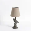 Kirkland's Home Table Lamps-Stone Gray Perched Bird Table Lamp