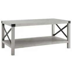 Kirkland's Home Coffee Tables-Stone Modern Farmhouse Coffee Table