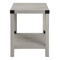 Kirkland's Home Accent & End Tables-Stone Rustic Wood Accent Table