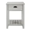 Kirkland's Home Accent & End Tables-Stone Single Drawer Accent Table
