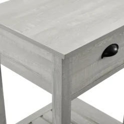 Kirkland's Home Accent & End Tables-Stone Single Drawer Accent Table