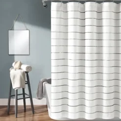 Kirkland's Home Shower Curtains-Stripe Ombre Shower Curtain