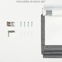 Kirkland's Home Curtains & Drapes-Stripe Ricci Blackout Curtain Shade, 31 In.