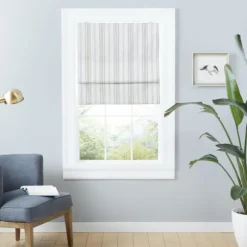 Kirkland's Home Curtains & Drapes-Stripe Ricci Blackout Curtain Shade, 27 In.