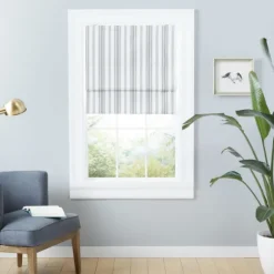 Kirkland's Home Curtains & Drapes-Stripe Ricci Out Curtain Shade, 27 In.