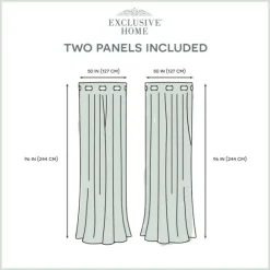 Kirkland's Home Curtains & Drapes-Stripe Sheer Curtain Panel Set, 96 In.