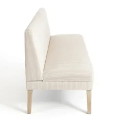 Kirkland's Home Benches & Ottomans-Striped Banquette Bench