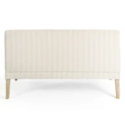 Kirkland's Home Benches & Ottomans-Striped Banquette Bench