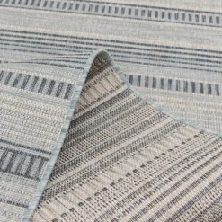Kirkland's Home Outdoor Rugs-Striped Lava Indoor/Outdoor Area Rug, 5X7