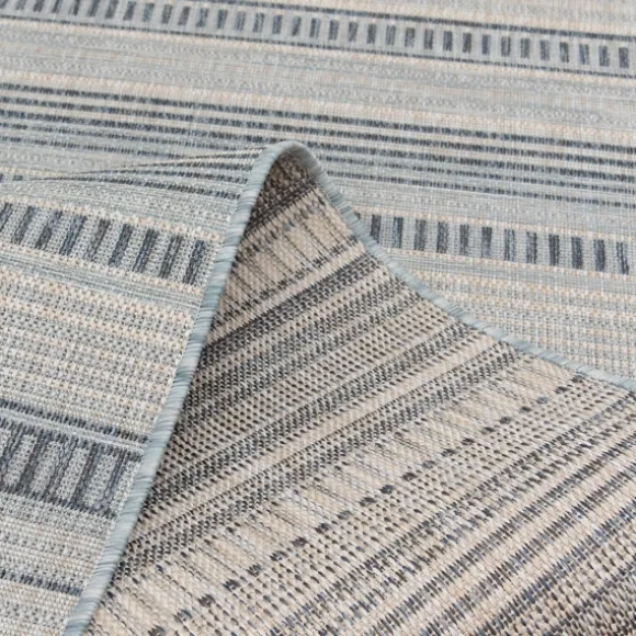 Kirkland's Home Outdoor Rugs-Striped Lava Indoor/Outdoor Area Rug, 5X7