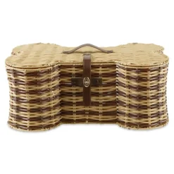 Kirkland's Home Baskets & Boxes-Striped Woven Bone Shaped Basket, 21 In.