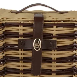 Kirkland's Home Baskets & Boxes-Striped Woven Bone Shaped Basket, 21 In.