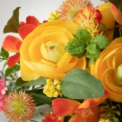 Kirkland's Home Wreaths-Summer Blooming Ranunculus Thistle Wreath