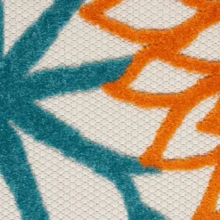 Kirkland's Home Outdoor Rugs-Summer Hues Floral Burst Outdoor Area Rug, 6X9