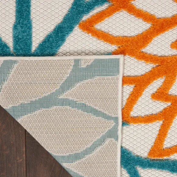 Kirkland's Home Outdoor Rugs-Summer Hues Floral Burst Outdoor Area Rug, 6X9