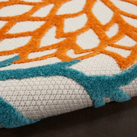 Kirkland's Home Outdoor Rugs-Summer Hues Floral Burst Outdoor Area Rug, 6X9