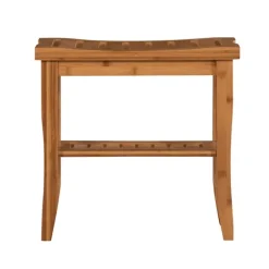 Kirkland's Home Bathroom Furniture-Sumter Bamboo Bathroom Stool