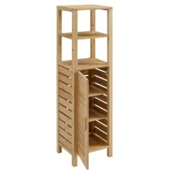 Kirkland's Home Bathroom Furniture-Sumter Bamboo Shelves And Cabinet