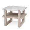 Kirkland's Home Accent & End Tables-Sun Bleached Marble Top Accent Table