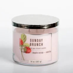 Kirkland's Home Candles-Sunday Brunch 14 Oz. Triple Wick Jar Candle