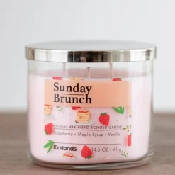 Kirkland's Home Candles-Sunday Brunch Three Wick Jar Candle
