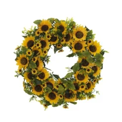 Kirkland's Home Wreaths-Sunflower Abundance Wreath