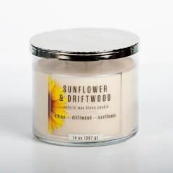 Kirkland's Home Candles-Sunflower And Driftwood Jar Candle