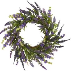 Kirkland's Home Wreaths-Swirled Lavender And Greenery Wreath