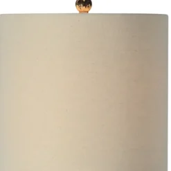 Kirkland's Home Table Lamps-Tall Distressed Cream Table Lamps, Set Of 2