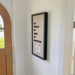 Kirkland's Home Memo & Chalkboards-Tan And Black Framed Magnetic Letter Memo Board