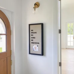 Kirkland's Home Memo & Chalkboards-Tan And Black Framed Magnetic Letter Memo Board