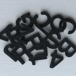 Kirkland's Home Memo & Chalkboards-Tan And Black Framed Magnetic Letter Memo Board