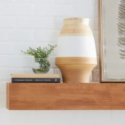 Kirkland's Home Vases-Tan And White Striped Coastal Ceramic Vase, 13 In.