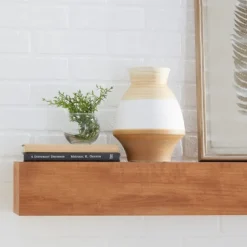 Kirkland's Home Vases-Tan And White Striped Coastal Ceramic Vase, 9 In.