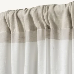 Kirkland's Home Curtains & Drapes-Tan Deena Curtain Panel Set, 96 In.
