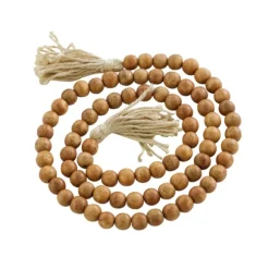 Kirkland's Home Decorative Accents-Tasseled Wood Beaded Garland